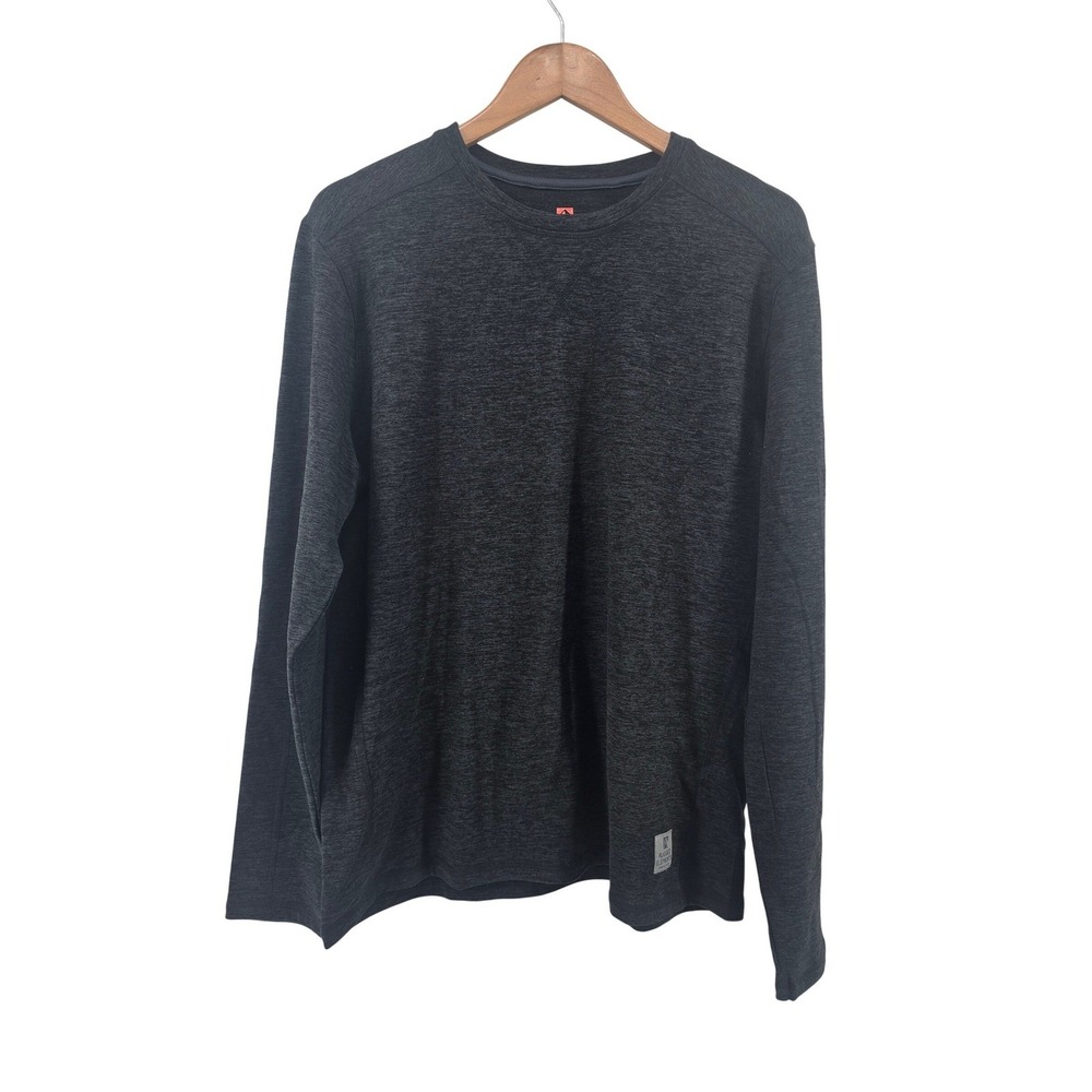 Rugged Elements Long Sleeve Tee Mens Medium Gray Durable‎ Utility Performance